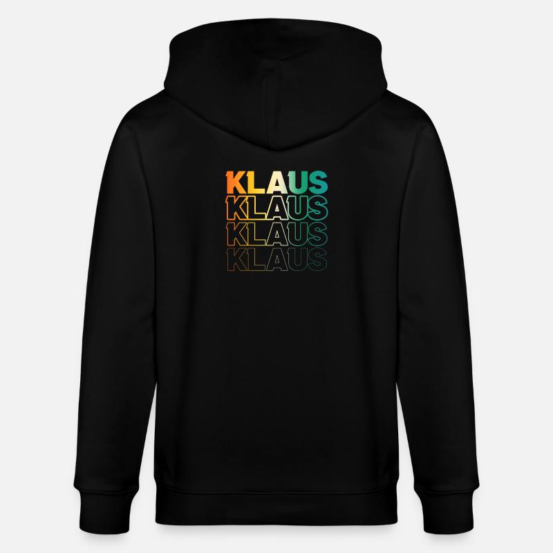 Klaus - Stanley/Stella Unisex Bio-Kapuzenjacke CULTIVATOR - Schwarz