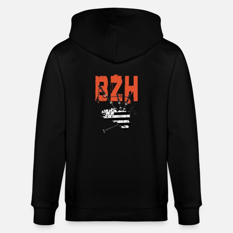 cornemuse bzh - Veste à capuche bio CULTIVATOR Stanley/Stella Unisexe - noir