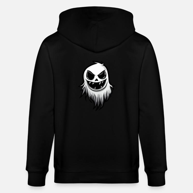 Geist Halloween Comic - Stanley/Stella Unisex Bio-Kapuzenjacke CULTIVATOR  - Schwarz