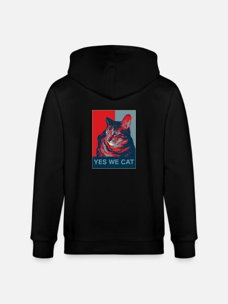 Yes we Cat - Stanley/Stella Unisex Bio-Kapuzenjacke CULTIVATOR  - Schwarz
