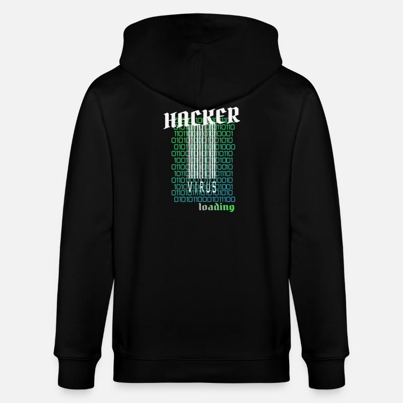 Anonymous, Hacker - Stanley/Stella Unisex Bio-Kapuzenjacke CULTIVATOR  - Schwarz