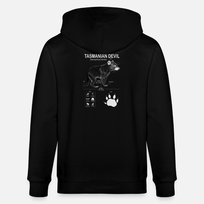 Tasmanian Devil - Stanley/Stella Unisex Bio-Kapuzenjacke CULTIVATOR  - Schwarz