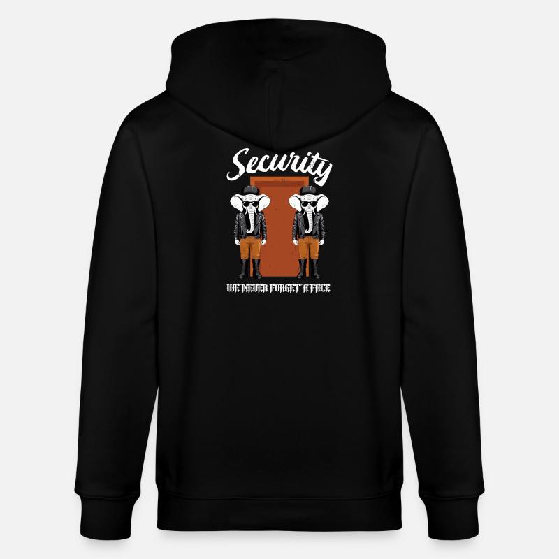 Éléphants de sécurité - Veste à capuche bio CULTIVATOR Stanley/Stella Unisexe - noir