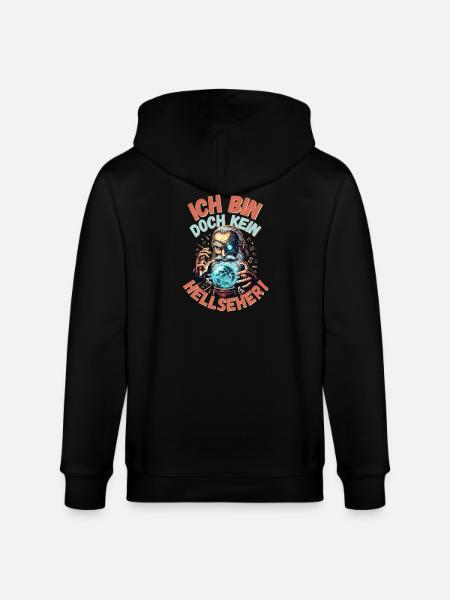 Bin doch kein Hellseher - Stanley/Stella Unisex Bio-Kapuzenjacke CULTIVATOR  - Schwarz
