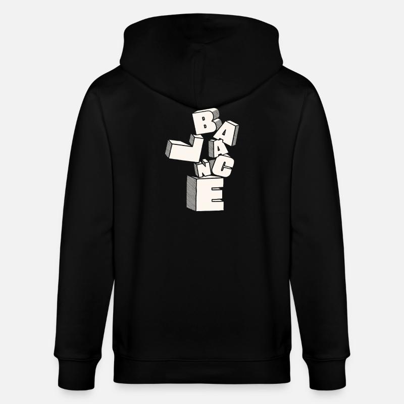 Saldo in 3D-Blockbuchstaben - Stanley/Stella Unisex Bio-Kapuzenjacke CULTIVATOR - Schwarz