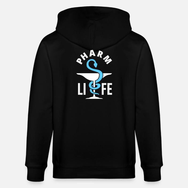 Pharmacien Technicien Pharmaceutique - Veste à capuche bio CULTIVATOR Stanley/Stella Unisexe - noir