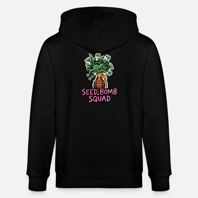 Avenir de la plantation de graines - Veste à capuche bio CULTIVATOR Stanley/Stella Unisexe - noir