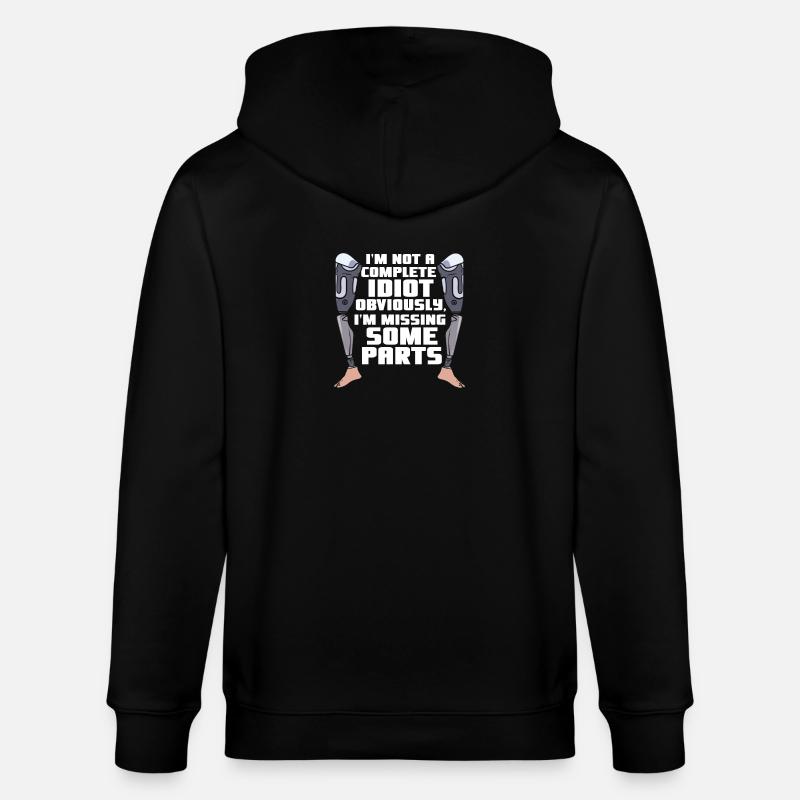 Missing Some Parts - Stanley/Stella Unisex Bio-Kapuzenjacke CULTIVATOR  - Schwarz