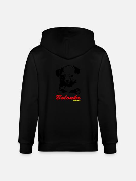 Bolonka Zwetna Design - Stanley/Stella Unisex Bio-Kapuzenjacke CULTIVATOR  - Schwarz