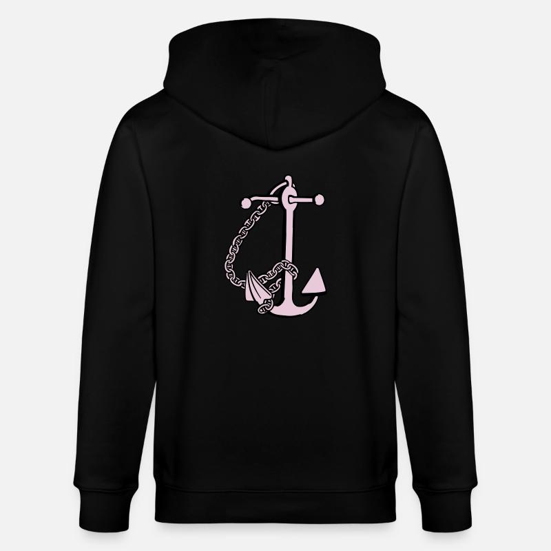 anchor - anker - Stanley/Stella Unisex Bio-Kapuzenjacke CULTIVATOR  - Schwarz