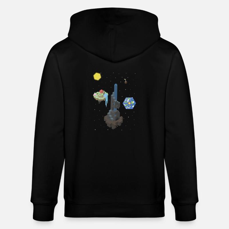 l'espace cubique - Veste à capuche bio CULTIVATOR Stanley/Stella Unisexe - noir