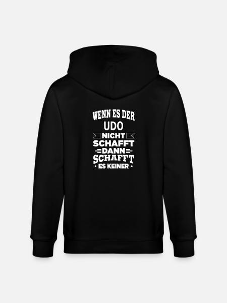 UDO - Stanley/Stella Unisex Bio-Kapuzenjacke CULTIVATOR - Schwarz