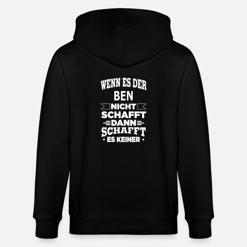 BEN - Stanley/Stella Unisex Bio-Kapuzenjacke CULTIVATOR  - Schwarz