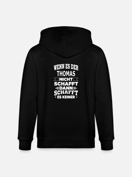 THOMAS - Stanley/Stella Unisex Bio-Kapuzenjacke CULTIVATOR  - Schwarz