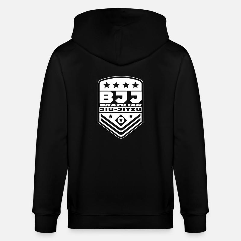 Logo du Jiu-Jitsu brésilien - Veste à capuche bio CULTIVATOR Stanley/Stella Unisexe - noir