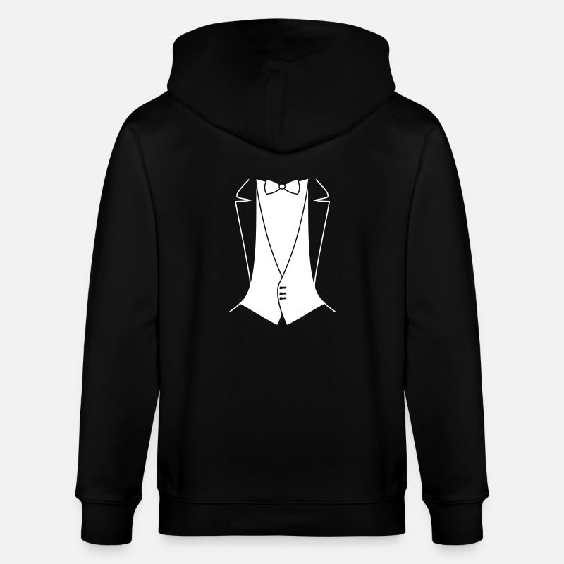 Tails pour enterrement, mariage - Veste à capuche bio CULTIVATOR Stanley/Stella Unisexe - noir