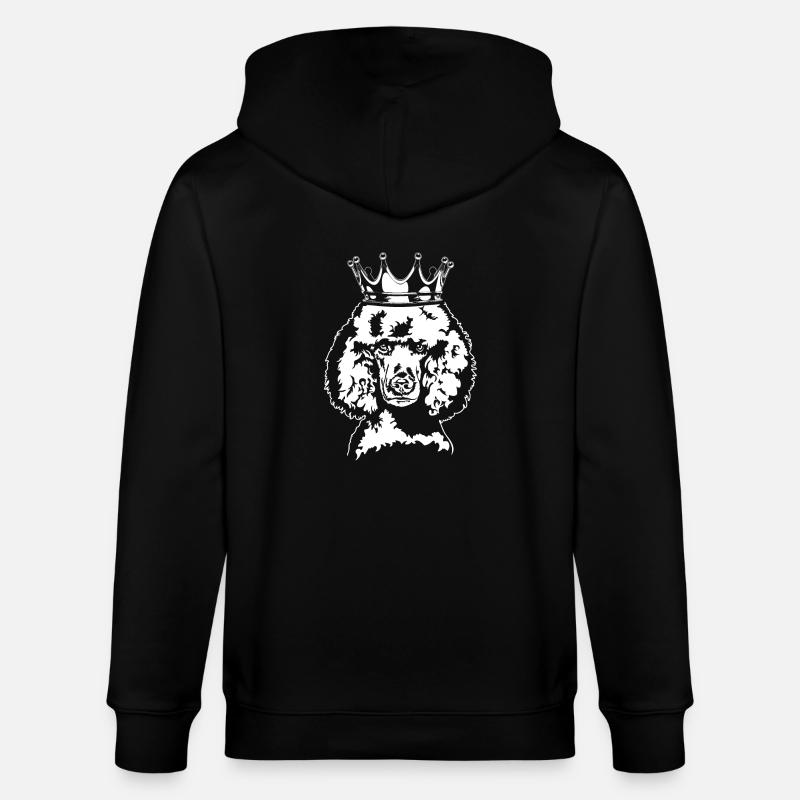 Caniche Crown Chiens Chien Wilsigns - Veste à capuche bio CULTIVATOR Stanley/Stella Unisexe - noir