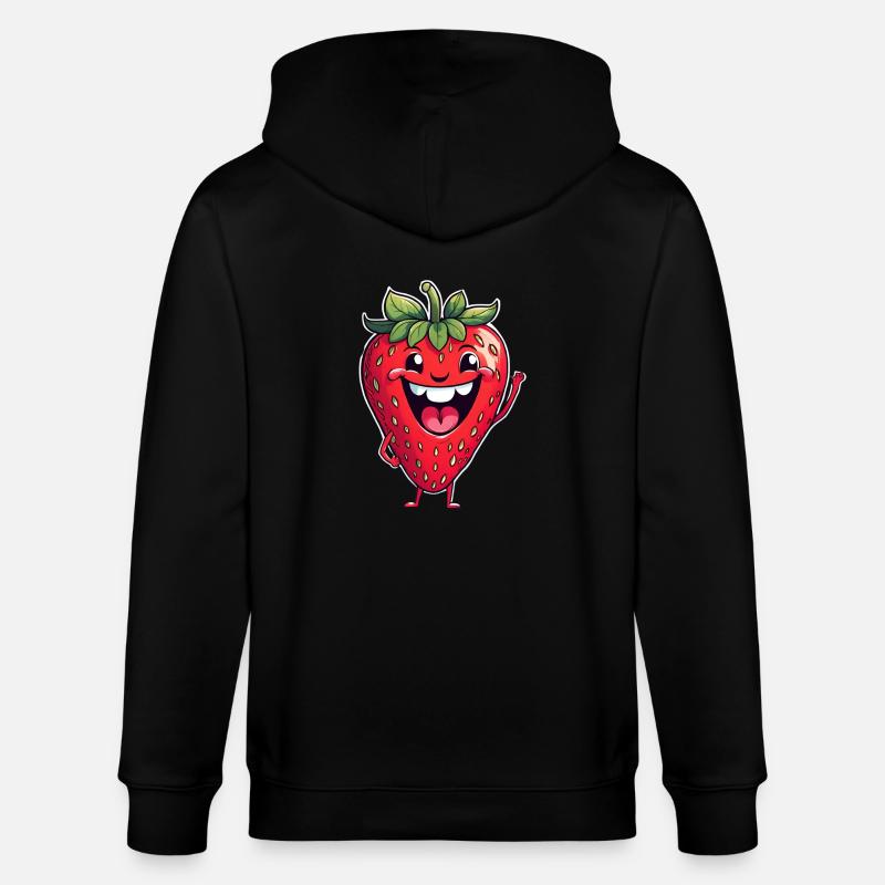 Erdbeere - Stanley/Stella Unisex Bio-Kapuzenjacke CULTIVATOR  - Schwarz