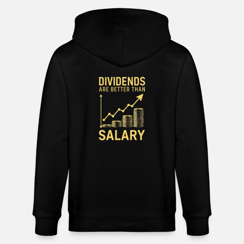 Dividendes au lieu du salaire - Veste à capuche bio CULTIVATOR Stanley/Stella Unisexe - noir