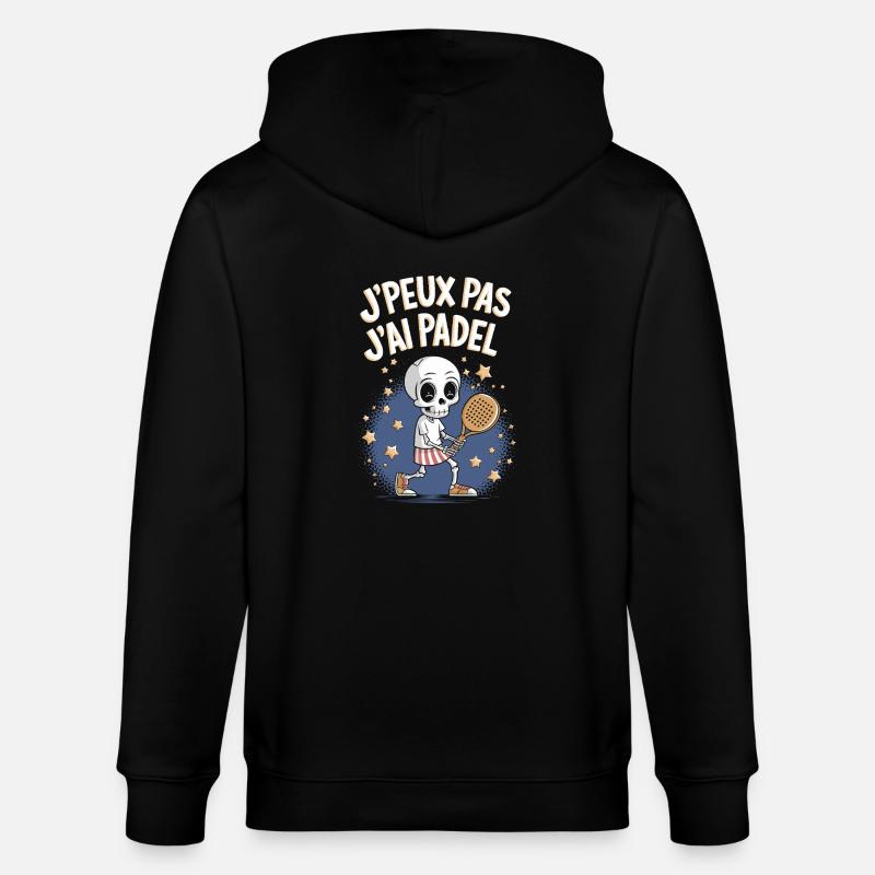 J'peux pas j'ai Padel - Veste à capuche bio CULTIVATOR Stanley/Stella Unisexe - noir
