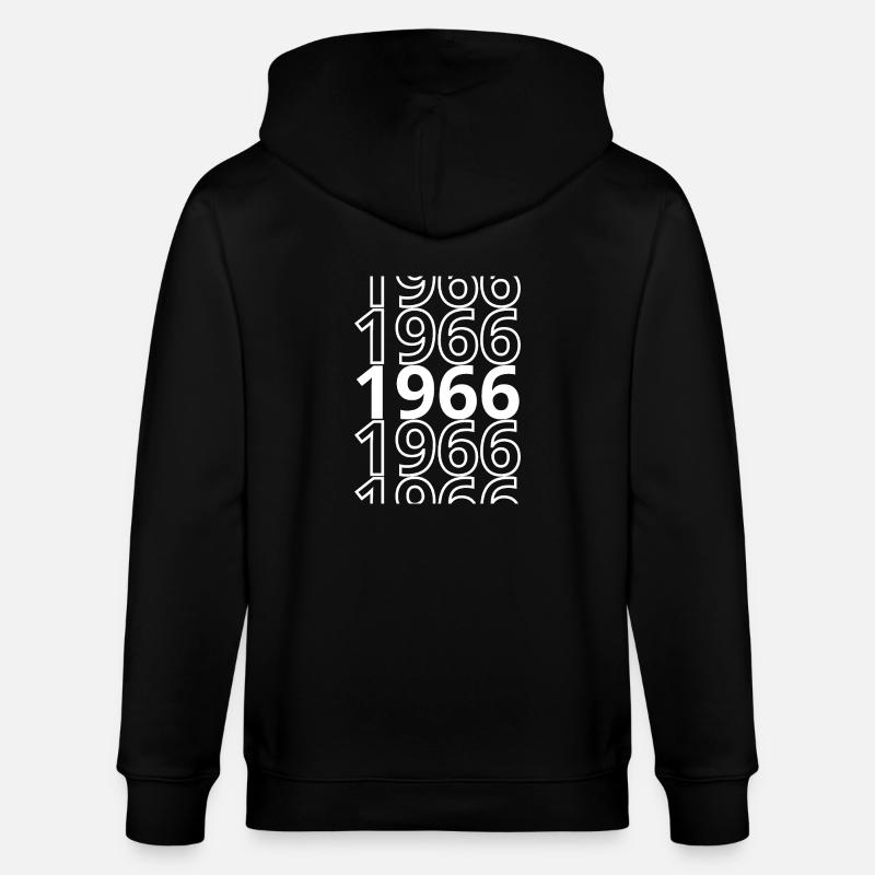 1966 1966 1966 - Stanley/Stella Unisex Bio-Kapuzenjacke CULTIVATOR  - Schwarz