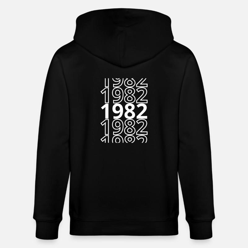 1982 1982 1982 - Veste à capuche bio CULTIVATOR Stanley/Stella Unisexe - noir