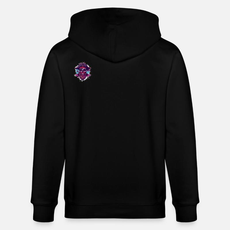 Crâne de pirate - Veste à capuche bio CULTIVATOR Stanley/Stella Unisexe - noir