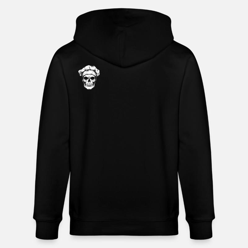 Koch Skull Skeleton Chef - Veste à capuche bio CULTIVATOR Stanley/Stella Unisexe - noir