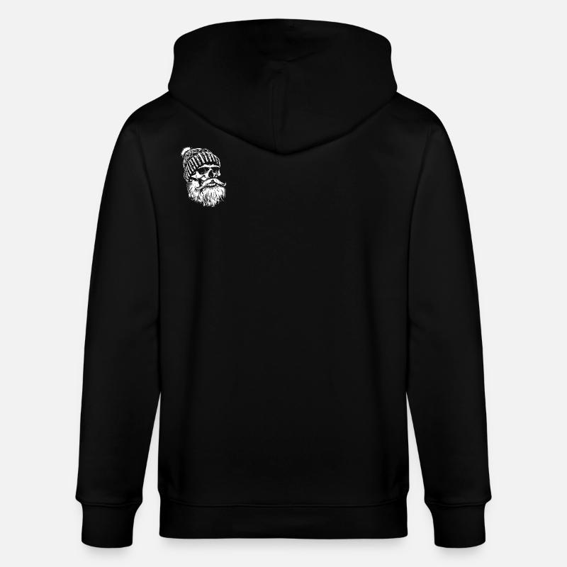 Crâne de bûcheron - Veste à capuche bio CULTIVATOR Stanley/Stella Unisexe - noir