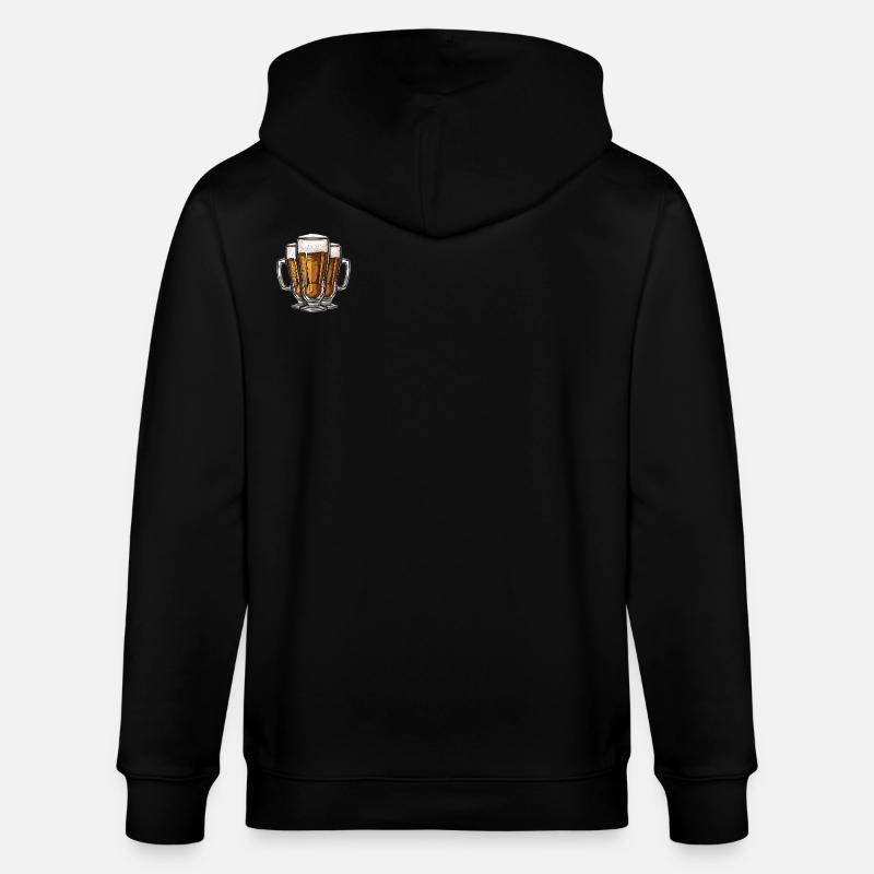 Bier Saufen Drinking - Stanley/Stella Unisex Bio-Kapuzenjacke CULTIVATOR  - Schwarz