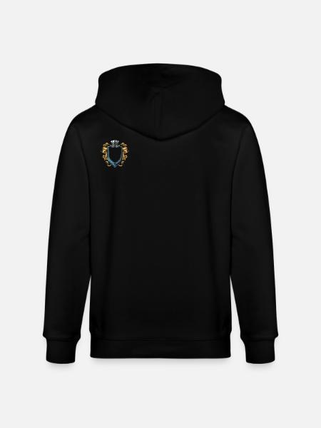 Coat of arms symbol - Stanley/Stella CULTIVATOR Unisex Organic Hooded Jacket - black