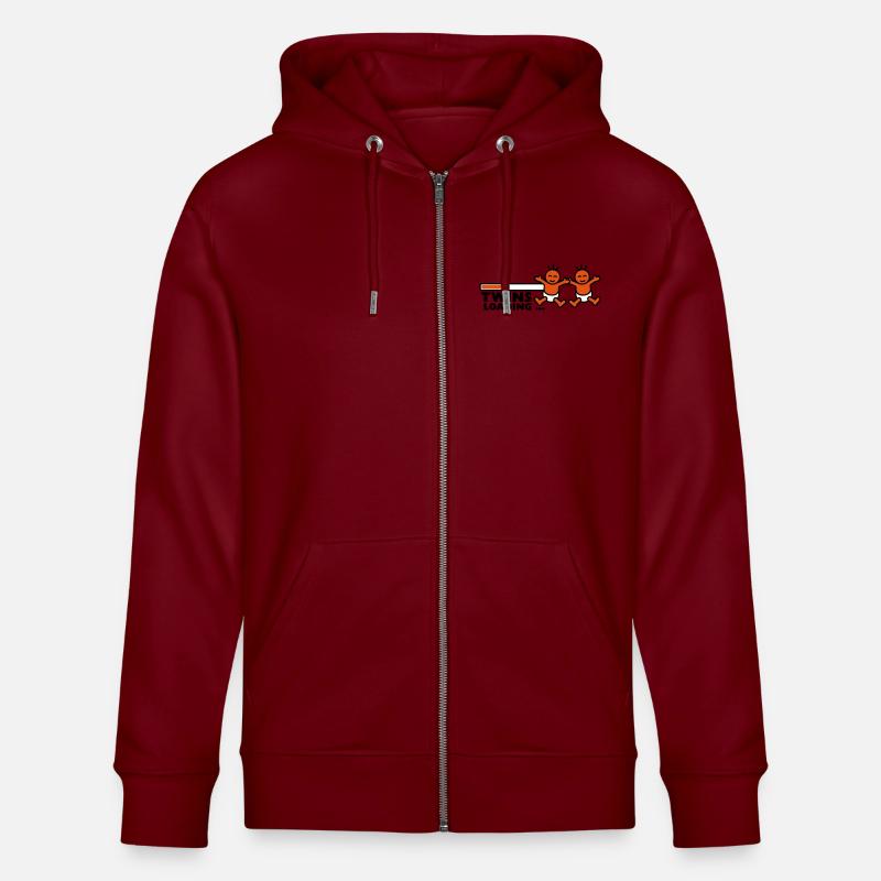 Twins Loading - Stanley/Stella Unisex Bio-Kapuzenjacke CULTIVATOR  - Burgunderrot