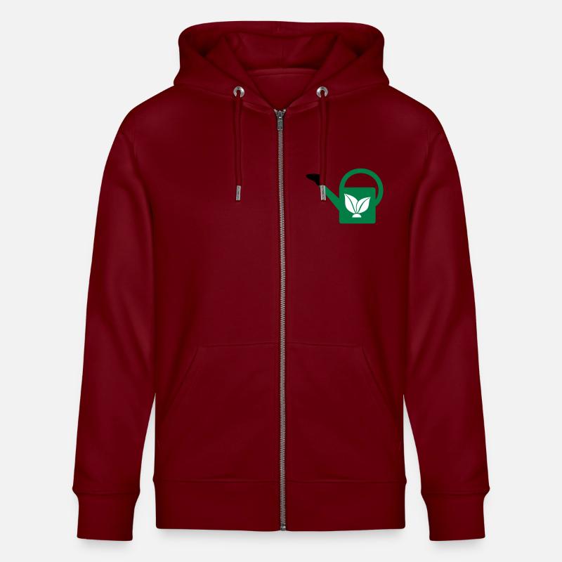 Arrosoir - Veste à capuche bio CULTIVATOR Stanley/Stella Unisexe - bordeaux