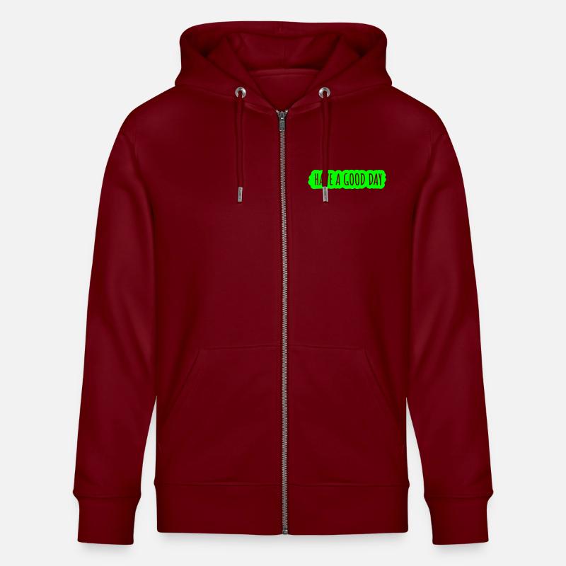 Bonne journée - Veste à capuche bio CULTIVATOR Stanley/Stella Unisexe - bordeaux