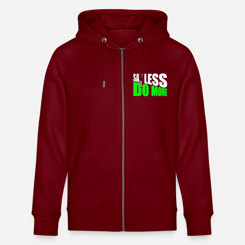 say less do more - Stanley/Stella CULTIVATOR Unisex Organic Hooded Jacket - burgundy