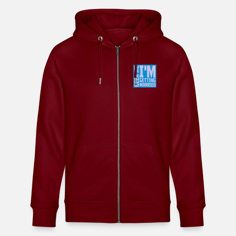 Beer Me Getting Married - Stanley/Stella Unisex Bio-Kapuzenjacke CULTIVATOR  - Burgunderrot