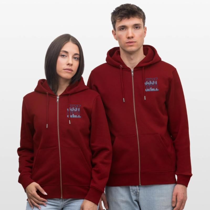 Just Chill Text Logo Veste à capuche bio CULTIVATOR Stanley/Stella Unisexe