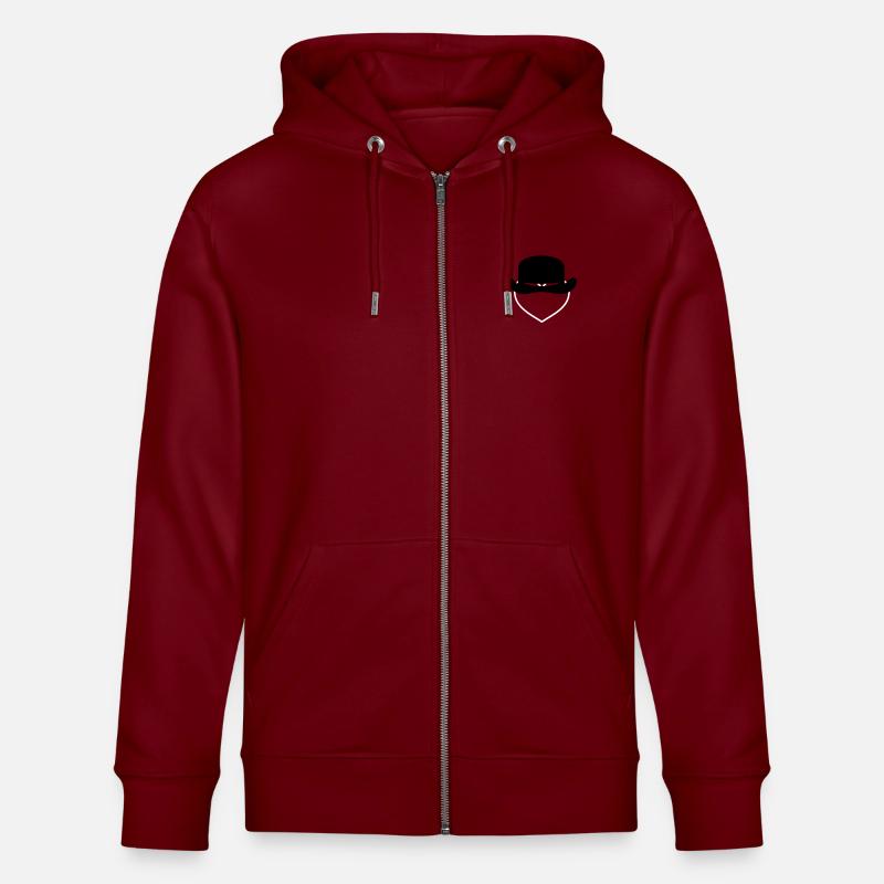 Coeur (contour, 1c) - Veste à capuche bio CULTIVATOR Stanley/Stella Unisexe - bordeaux