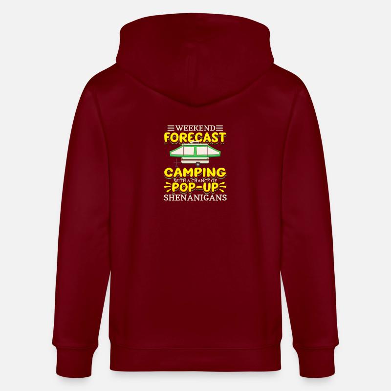 Pop-up Shenanigans - Stanley/Stella Unisex Bio-Kapuzenjacke CULTIVATOR  - Burgunderrot