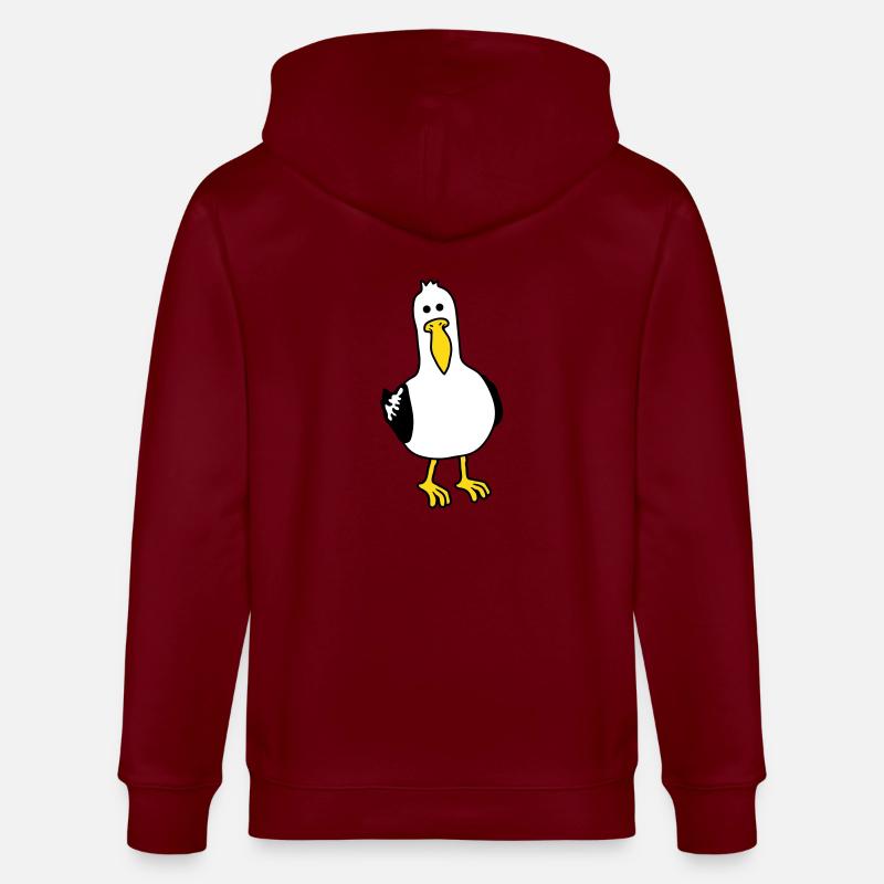 curieux moeve drôle plage - Veste à capuche bio CULTIVATOR Stanley/Stella Unisexe - bordeaux
