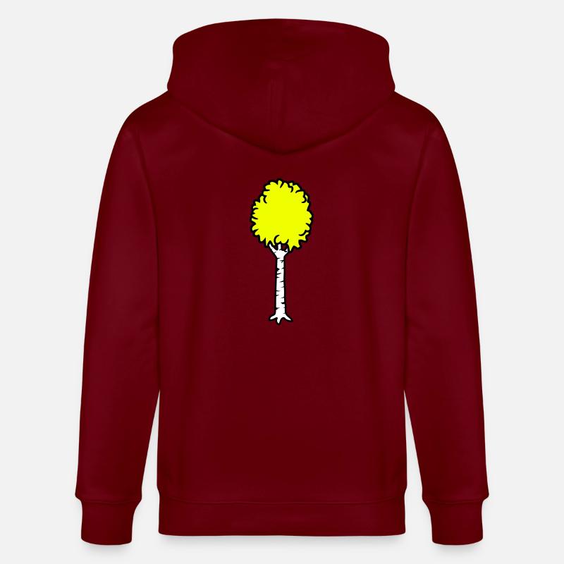 Birke Bäumchen Cool - Veste à capuche bio CULTIVATOR Stanley/Stella Unisexe - bordeaux