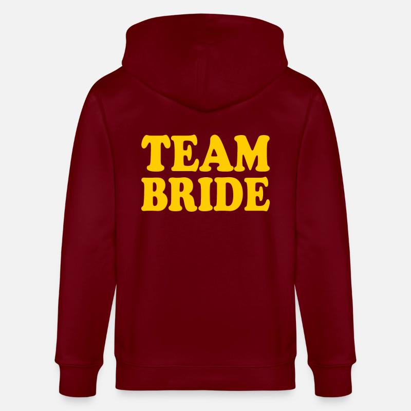Team bride - Stanley/Stella Unisex Bio-Kapuzenjacke CULTIVATOR  - Burgunderrot