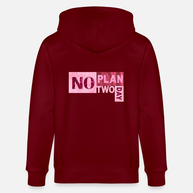 No Plan two day - Stanley/Stella Unisex Bio-Kapuzenjacke CULTIVATOR  - Burgunderrot