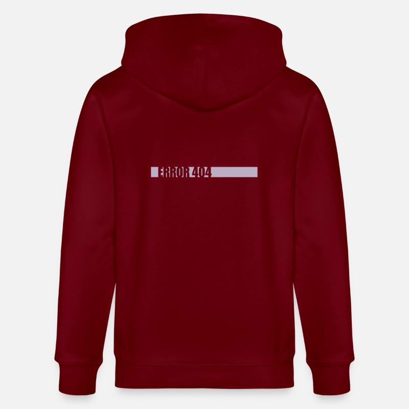 Erreur 404 réseau perdu - Veste à capuche bio CULTIVATOR Stanley/Stella Unisexe - bordeaux
