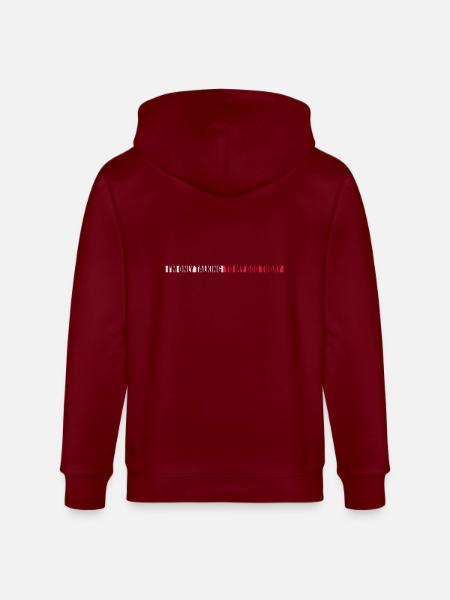 only talking to dog - Stanley/Stella CULTIVATOR Unisex Organic Hooded Jacket - burgundy