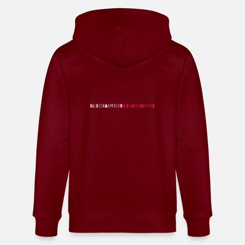 ne parler qu’au chien - Veste à capuche bio CULTIVATOR Stanley/Stella Unisexe - bordeaux