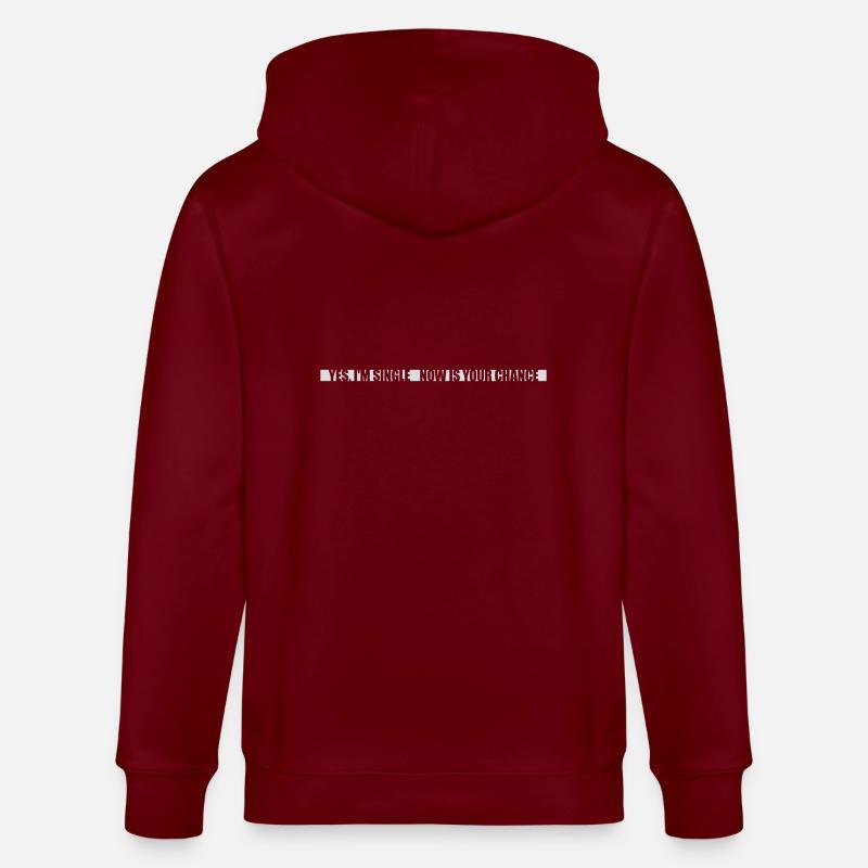 célibataire maintenant votre chance - Veste à capuche bio CULTIVATOR Stanley/Stella Unisexe - bordeaux