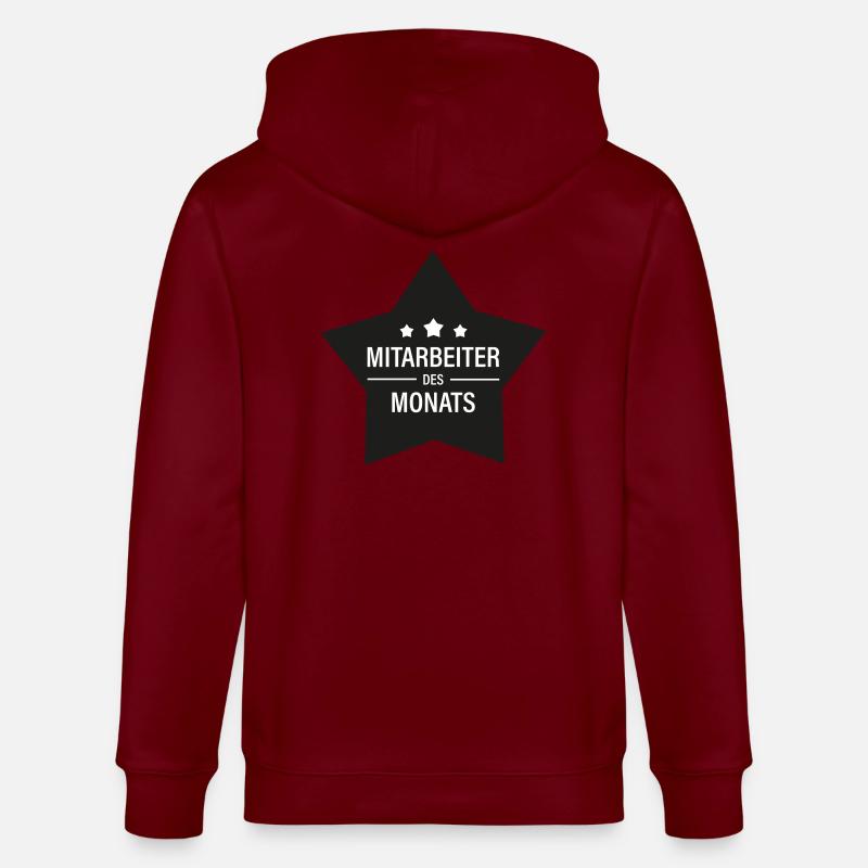 Mitarbeiter des Monats - Stanley/Stella Unisex Bio-Kapuzenjacke CULTIVATOR  - Burgunderrot