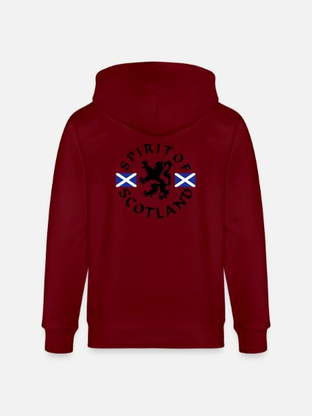 Spirit-of-Scotland - Stanley/Stella CULTIVATOR Unisex Organic Hooded Jacket - burgundy