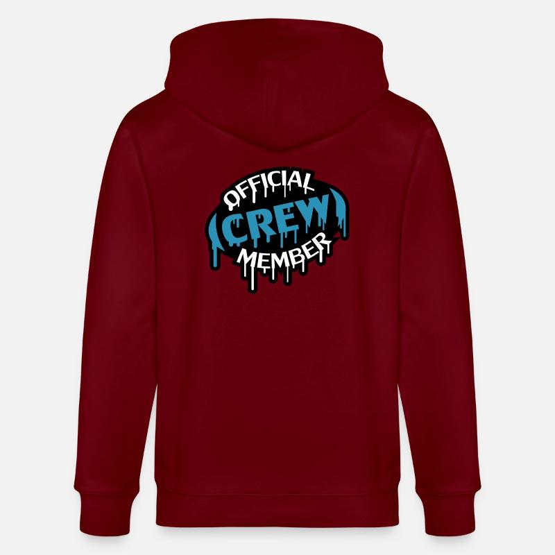 Official Crew Member Stamp - Veste à capuche bio CULTIVATOR Stanley/Stella Unisexe - bordeaux